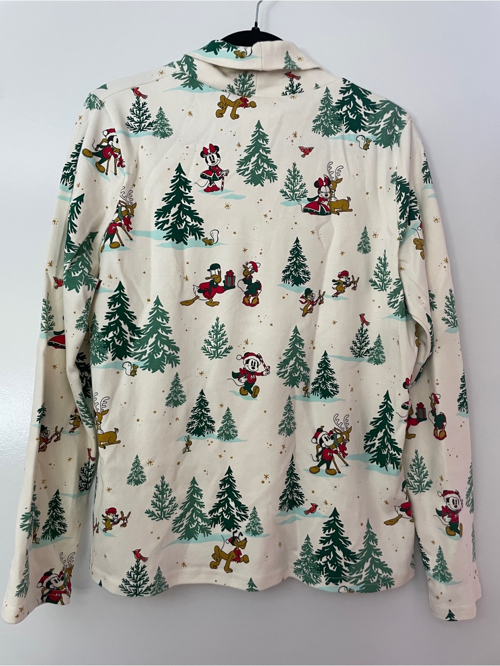 Disney Cream Holiday Turtleneck. Size L - Picture 4 of 4